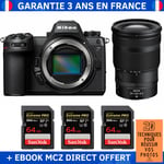 Nikon Z6 III + Z 24-120mm f/4 S + 3 SanDisk 64GB Extreme PRO UHS-II SDXC 300 MB/s + Ebook '20 Techniques pour Réussir vos Photos' - Appareil Photo Hybride Nikon