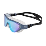 arena The One Swim Mask Mirror Lunettes de Natation Adultes Unisexe Anti-buée, Masque de Piscine avec Verres Larges, Protection UV, Pont de Nez Auto-Ajustable, Joints Orbit-Proof