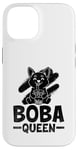 Coque pour iPhone 14 Boba Queen - Thé au lait pour chien - Pour amoureux des perles