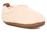 UGG Chaussons en Peluche, Natural/Chestnut, 32.5 EU