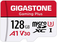 Gaming Plus Carte Mémoire Micro Sdxc Pour Nintendo Switch,Wyze,Gopro,Caméra De Sécurité,Enregistrement Vidéo 4k,Uhs-I A1 U3 V30 C10,Jusqu'à 100 Mo/S,Avec Adaptateur 128 Go.[Y194]