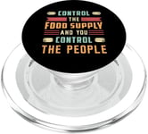 Contrôlez l'approvisionnement alimentaire Doomsday Prep Prepper Survivalist PopSockets PopGrip pour MagSafe