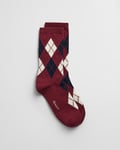 GANT - Sokker med argyle-mønster til dame plumped red