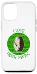 Coque pour iPhone 12/12 Pro Bodhran de la Saint-Patrick, musique irlandaise