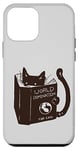 Coque pour iPhone 12 mini World Domination pour chatons : Earth Ruler, lecture amusante sur un chat