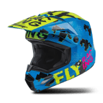 Crosshjelm FLY Racing Kinetic Barn Neon Gul