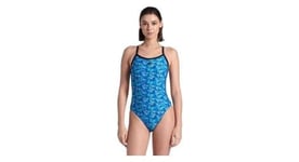 Maillot de bain femme arena pooltiles bleu