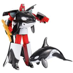 Transformation Sea Life Robotleksaker Späckhuggare Delfin Vithaj Deformation Plast Pojkar Actionfigur Barnleksaker killer whale