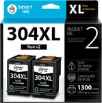 Remanufacturées Cartouches D'Encre Remplacement Pour Encre Cartouche 304Xl 304 Xl (2 Noir) Pour Imprimante Deskjet 2620 2600 2630 3720 2634 2622 2632 Envy 5030 5010 5000 5020[Q1342]