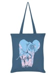 Unorthodox Collective Tote Bag Elephant Airforce Blue 38x42cm