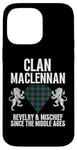 Coque pour iPhone 14 Pro Max MacLennan Clan Scottish Name Armoiries Tartan Famille