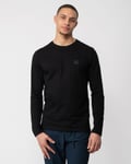 Boss Orange Tacks Mens Long Sleeve T-Shirt - Black - Size X-Large