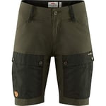 FJALLRAVEN Women's Keb W Shorts, Deep Forest Laurel Green, 34 UK