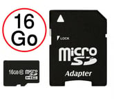 Xiaomi Mi A1 Carte Mémoire Micro-SD 16 Go + Adaptateur de qualité by PH26®