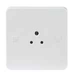 Knightsbridge 5A Unswitched Electric Wall Socket White Round Pin, Pure 9mm Range