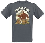 Super Mario Donkey Kong T-Shirt mottled dark grey