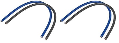 Bobinot de câble - Bobine de fils électrique - Câble électrique - Couronne de câble - DEBFLEX - Cordon HO7VK - 10mm ² - 0.3 mètre- Couleur Bleu/Noir 707720 (Lot de 2)