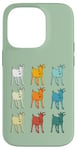 Coque pour iPhone 14 Pro Goat Lover Farm Animals Retro Glitch Goats