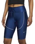 Nike W NK City Rdy Short Tght Femme, Bleu/Noir (Coastal Blue/Reflect Black), S