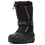 Sorel Flurry bottes d'hiver pour enfants, Noir (Black x City Grey), 26 EU