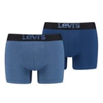 Levis Kalsonger 2P Men Optical Illussion Boxer Brief Marin/Blå bomull Medium Herr