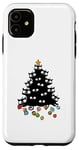 Coque pour iPhone 11 Arbre à chat pour chats de Noël