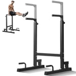 VEVOR Barre Dips Station de Dips Charge 227 kg Hauteur Réglable pour Fitness