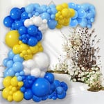 White Yellow Balloon Arch Kit Royal Blue Bee Balloon Garland Kit  Graduation