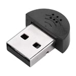 Mini microphone USB pour ordinateur portable/ordinateur de bureau ¿ Logiciel de reconnaissance vocale Skype/adaptateur de récepteur audio sans pilote pour ordinateur portable MSN