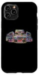 Coque pour iPhone 11 Pro Radio Hiphop Boom Box années 80 et 90 pour amateurs de rap pour hommes, femmes, enfants