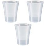 Lot de 3 pots pour orchidées avec réserve d'eau - Arte-dea transparent 2 litres