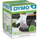 Dymo LW -DHL-etikett 102 x 210 mm, 140 etiketter, svart på vit bakgrund