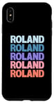 Coque pour iPhone XS Max Funny Modern Repeated Text Design Roland