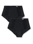 DIM Culotte Femme EcoDIM Ventre Plat x2, Noir, M