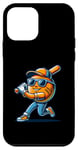 Coque pour iPhone 12 mini Baseball Orange Cool Style Amusant