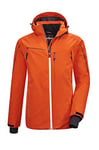 Killtec Kuopio Mn Ski Jckt E Veste fonctionnelle pour homme avec capuche zippée amovible et jupe pare-neige L Orange