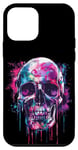 Coque pour iPhone 12 mini Squelette Tête de Mort Biker Rocker Crâne Punk Rock