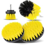 Brosse de Nettoyage pour Perceuse - Marque - 4 Pièces - 2'' / 3,5'' / 4'' / 5'' - Jaune