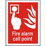 Fire Alarm Call Point Sign Fire Alarm Call Point PVC 15 x 20 cm