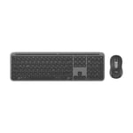 Logitech Signature Slim Combo MK950 for Business - sats med tangentbord och mus - 100% full size - QWERTZ - tysk - grafit Inmatningsenhet