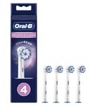 4/8 Pack Braun Oral-B Sensitive Clean Electric Toothbrush Replacement Heads