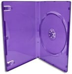 25 X XBOX 360 Kinect Purple Plastic Case 14 mm Spine for Games Disc