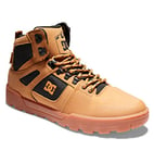 DC Shoes Homme Pure High-Top WR Boot Chaussure Bateau, Wheat Black, 38 EU