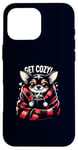 iPhone 16 Pro Max Get Cozy Chihuahua Hot Cocoa Chocolate Coffee Cold Weather Case