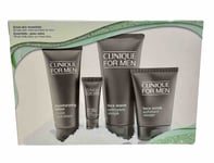 Clinique for Men Skincare Essentials  Gift Set Moisturizing Lotion Face Scrub