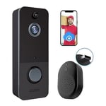 Ccykxa - Caméra de sonnette sans fil, caméra de sonnette vidéo intelligente avec détection de mouvement, stockage en nuage, image hd en direct,