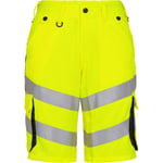 FE Engel shorts 6545-319, High-Vis kl.1 gul/sort, str. 128