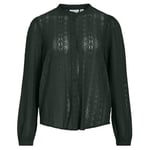 Vila Women's Vichikka Lace L/S Shirt-Noos Blouse, Scarab, M