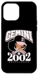 Coque pour iPhone 12 Pro Max Gemini 2002 Perle Anniversaire Afro Zodiaque Reine