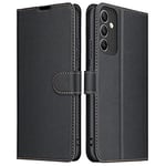 ELESNOW Case for Samsung Galaxy A34 5G, Wallet Flip Card Holder PU Leather Samsung A34 Phone Case with Magnetic Closure Stand Cover for Samsung Galaxy A34 5G (Black)